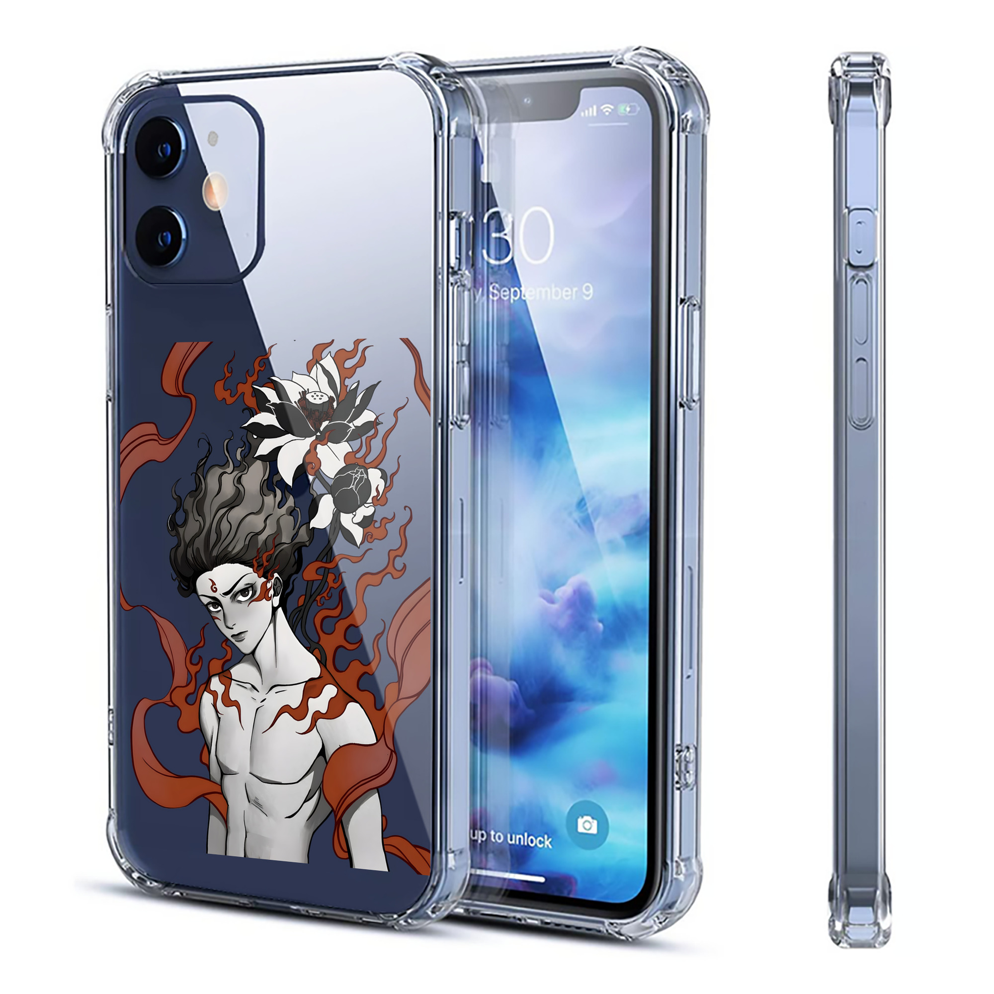 （画像用） Ne Zha 2 ナタ 魔童の大暴れ 【iPhone 12シリーズ対応】透明スマホケース（クリアソフトケース）